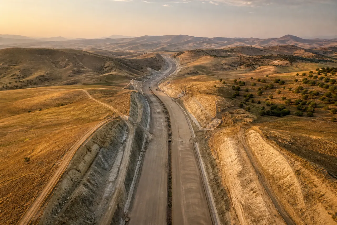 Örnek proje görseli: yol projesi ölçümü